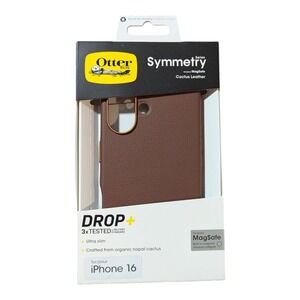 M2. OtterBox Symmetry Cactus‎ Leather MagSafe Case Apple iPhone 16 - Rich Adobe